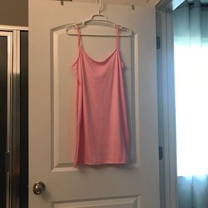 Pink Polyester Stretch Top size Large